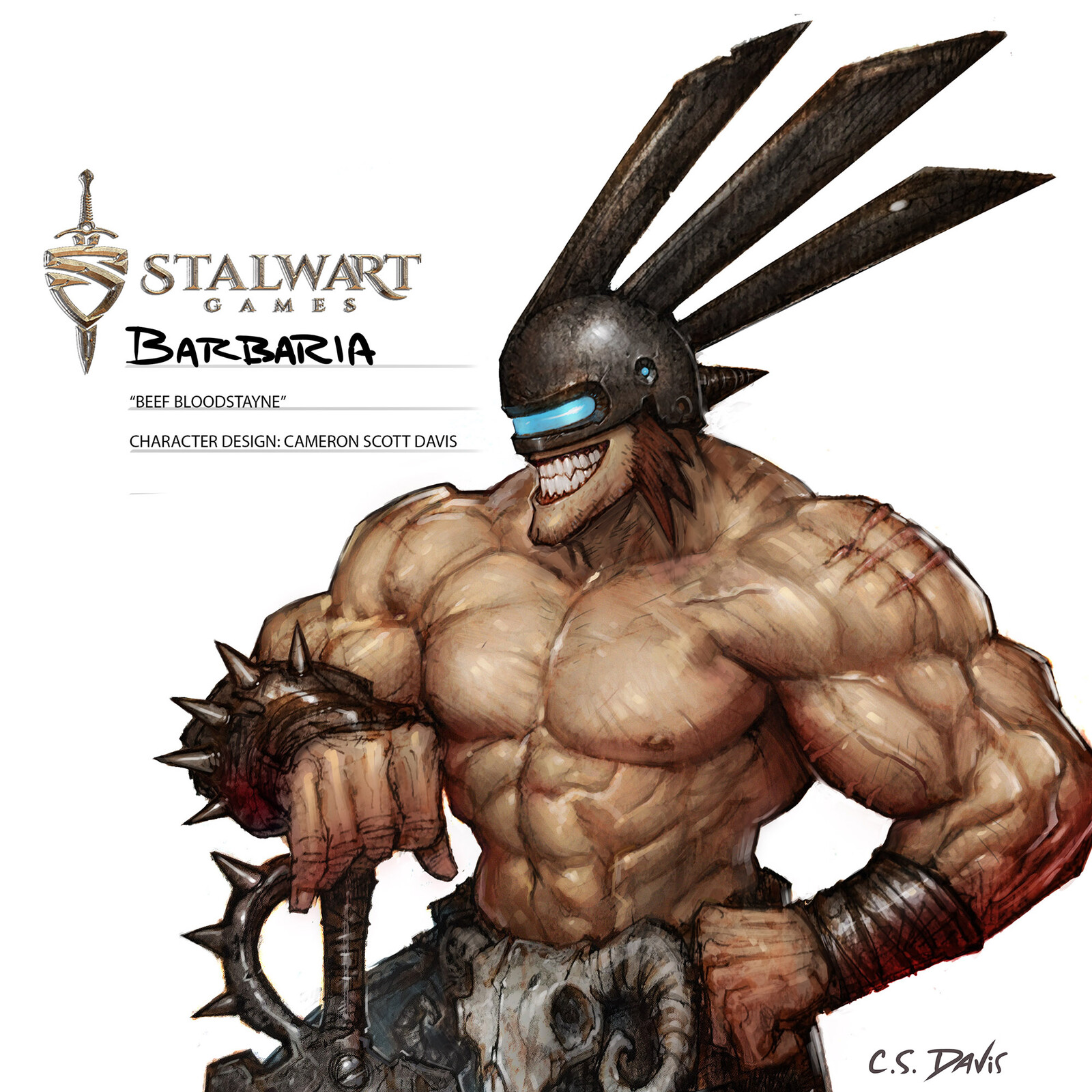 The hero character from the VR game "Barbaria" from Stalwart Games. I art directed a small team and was in charge of story development and world-building. Good times! Available now on Oculus Rift and Rift S.
