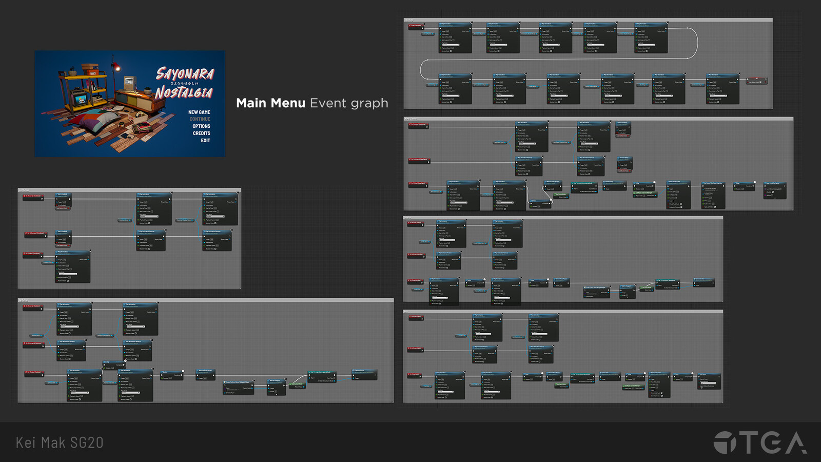 Main Menu Event Graph