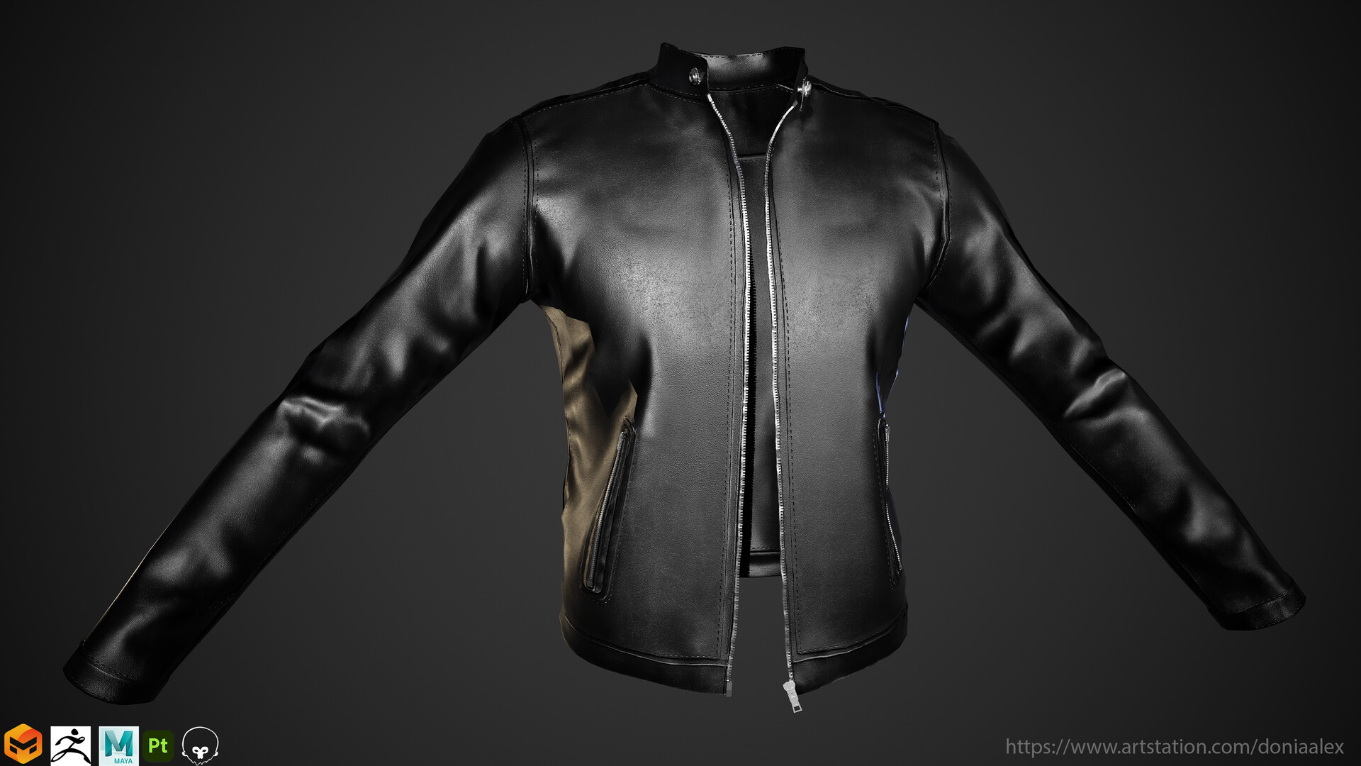ArtStation - Leather jacket
