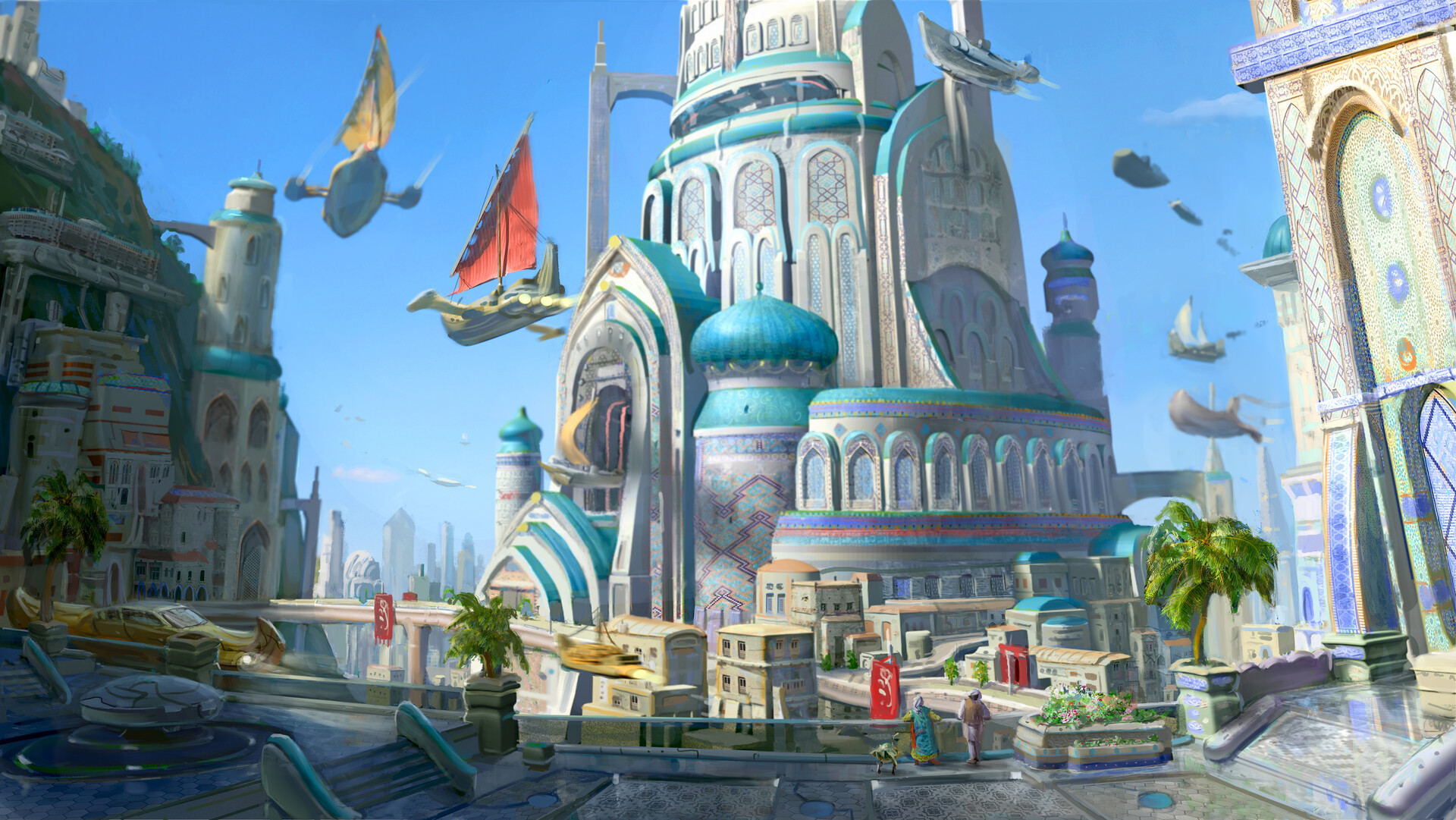 ArtStation - Persian futuristic city. Concept art