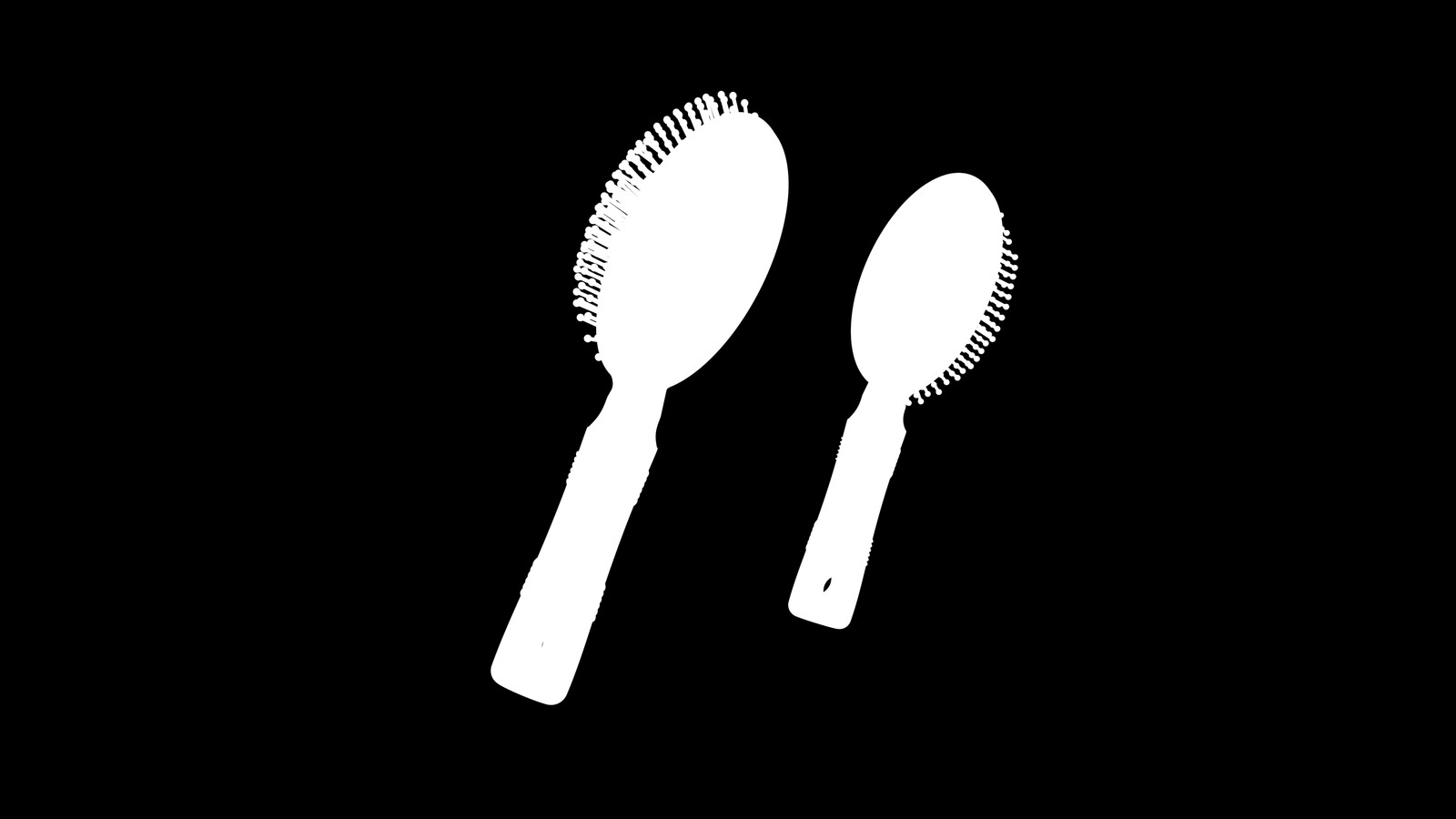 Hair brush alpha pass