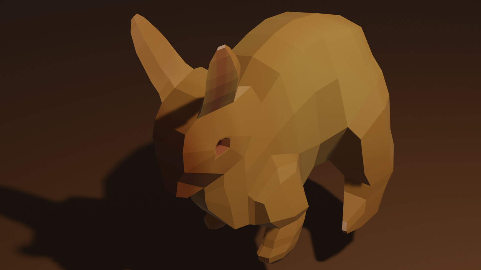 low poly bunny