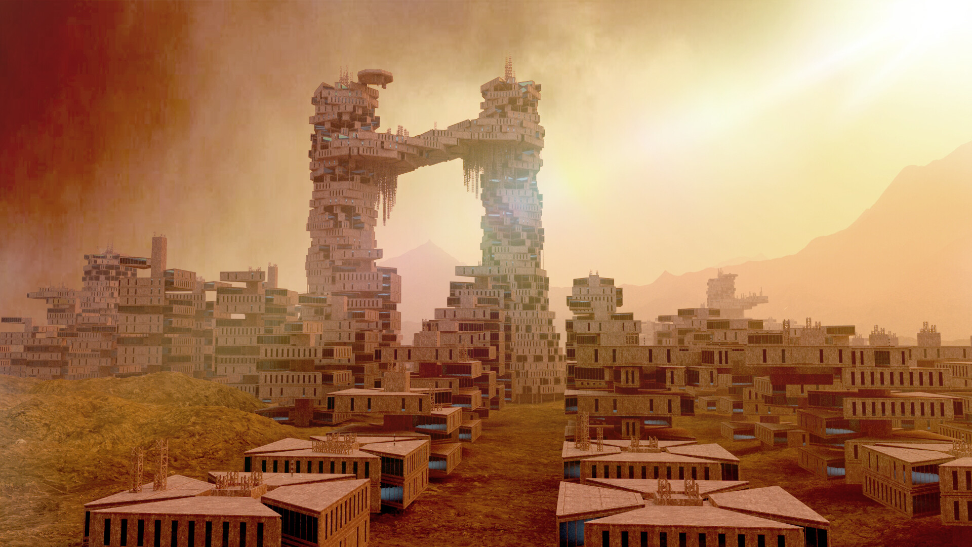 Colony on Mars - the red planet concept