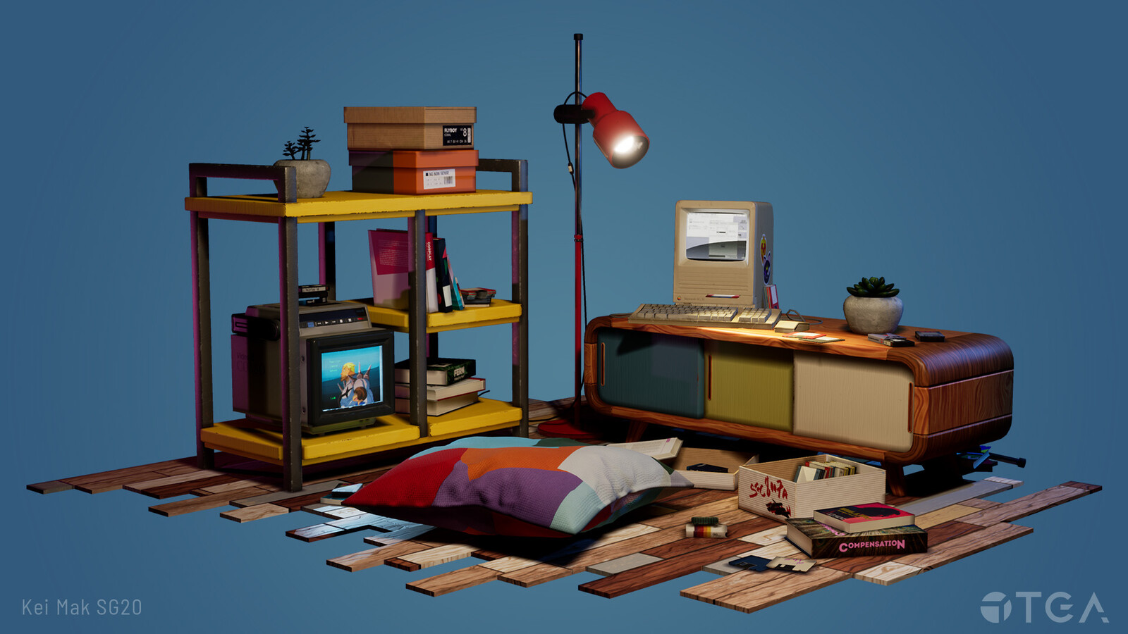 Full view of the diorama