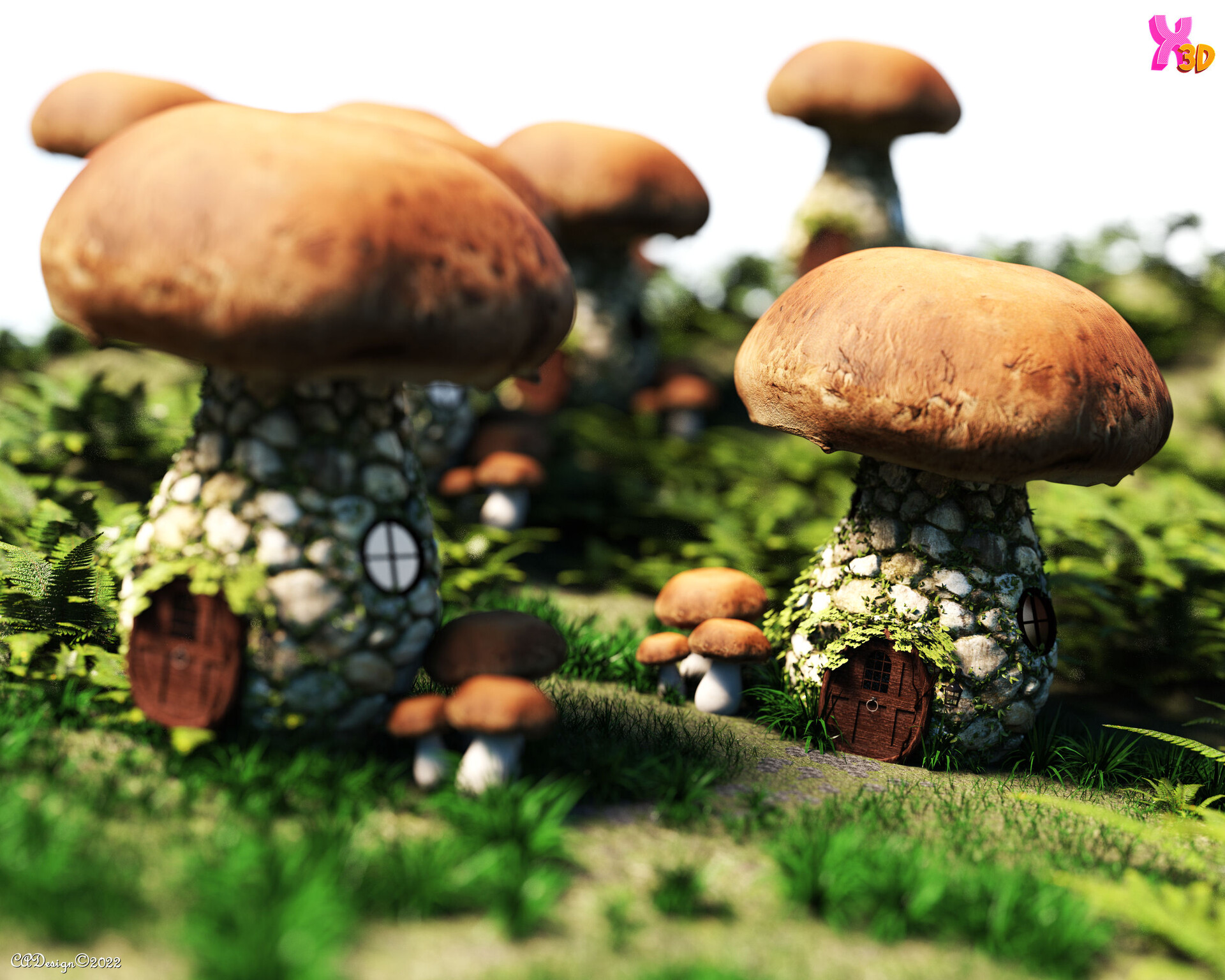 Xtreme3D Studio - Mushroom House for DAZ Studio by Tim82 Xtreme3D Studio - Mushroom House for DAZ Studio by Tim82