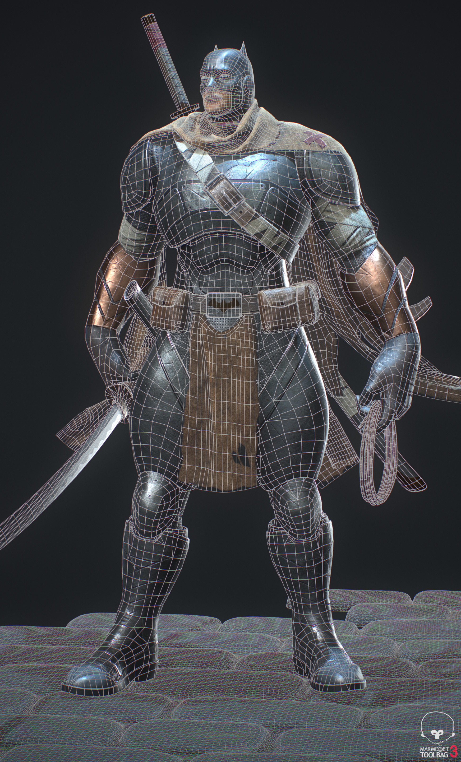 Final real-time model rendered in Marmoset Toolbag 3.