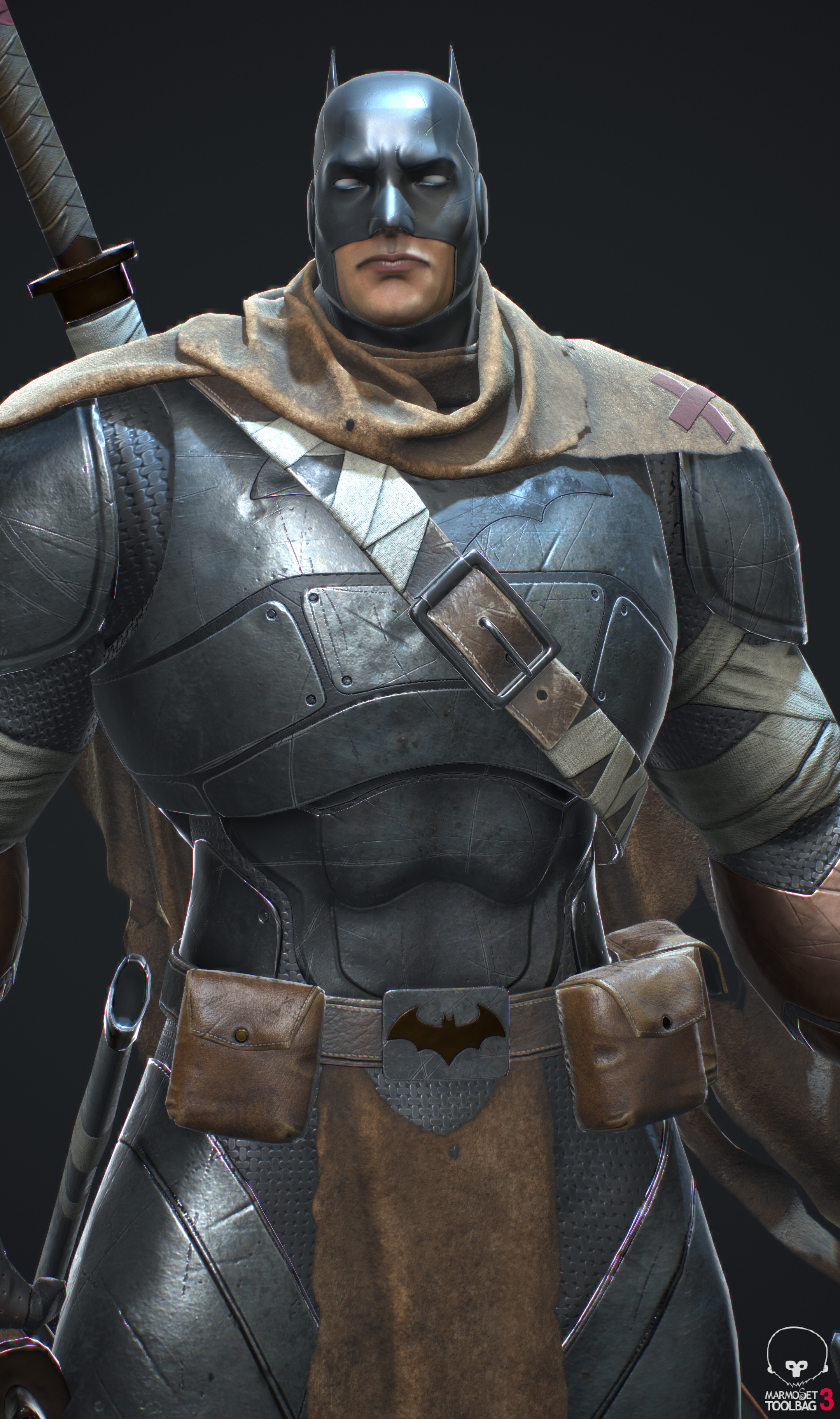 Final real-time model rendered in Marmoset Toolbag 3.