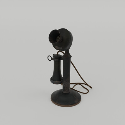 Ed ackerman antique candlestick phone