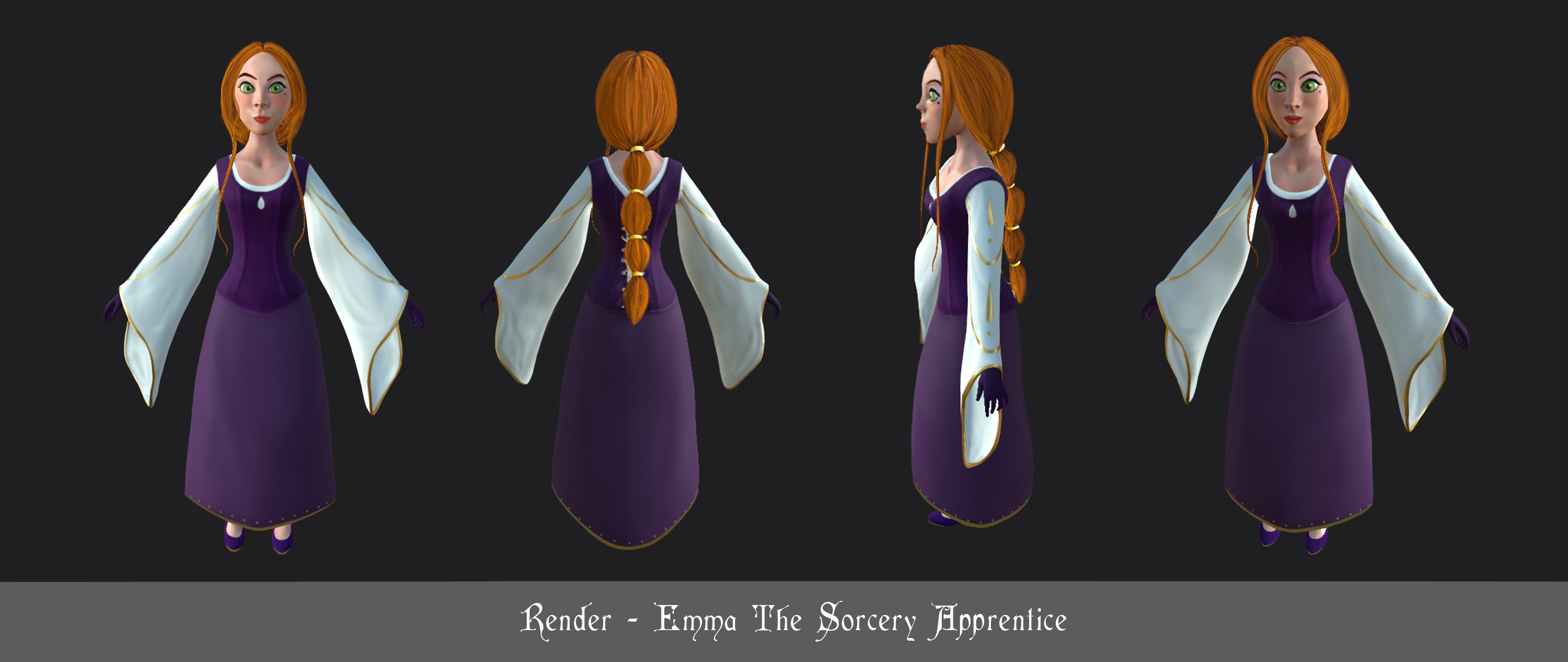 Natalia Sofia Almeyda Character Model The Sorcery Apprentice