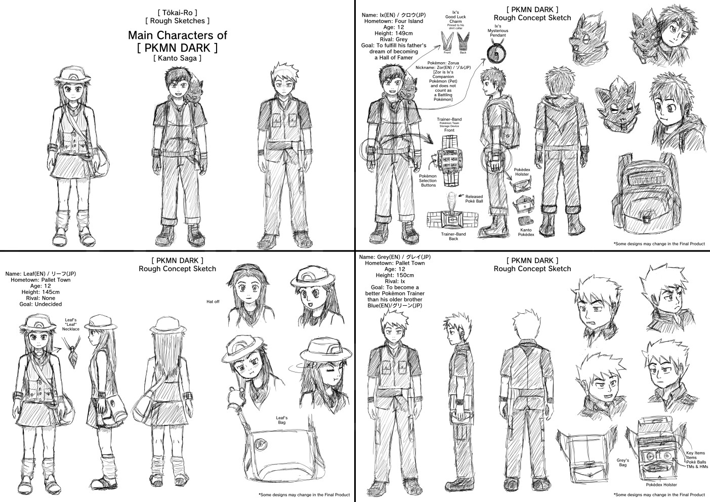 Details 137+ sketch of pokemon characters