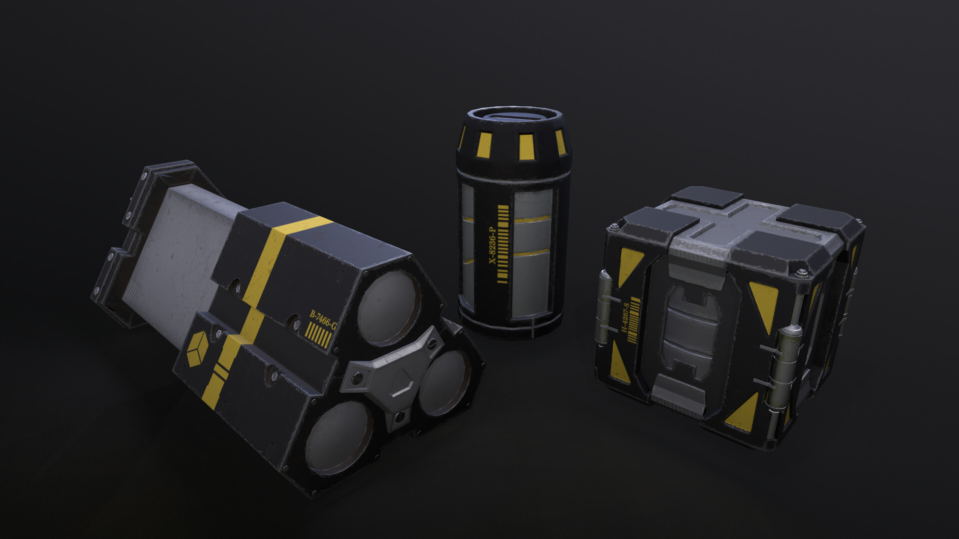 ArtStation Scifi Cargo Assets