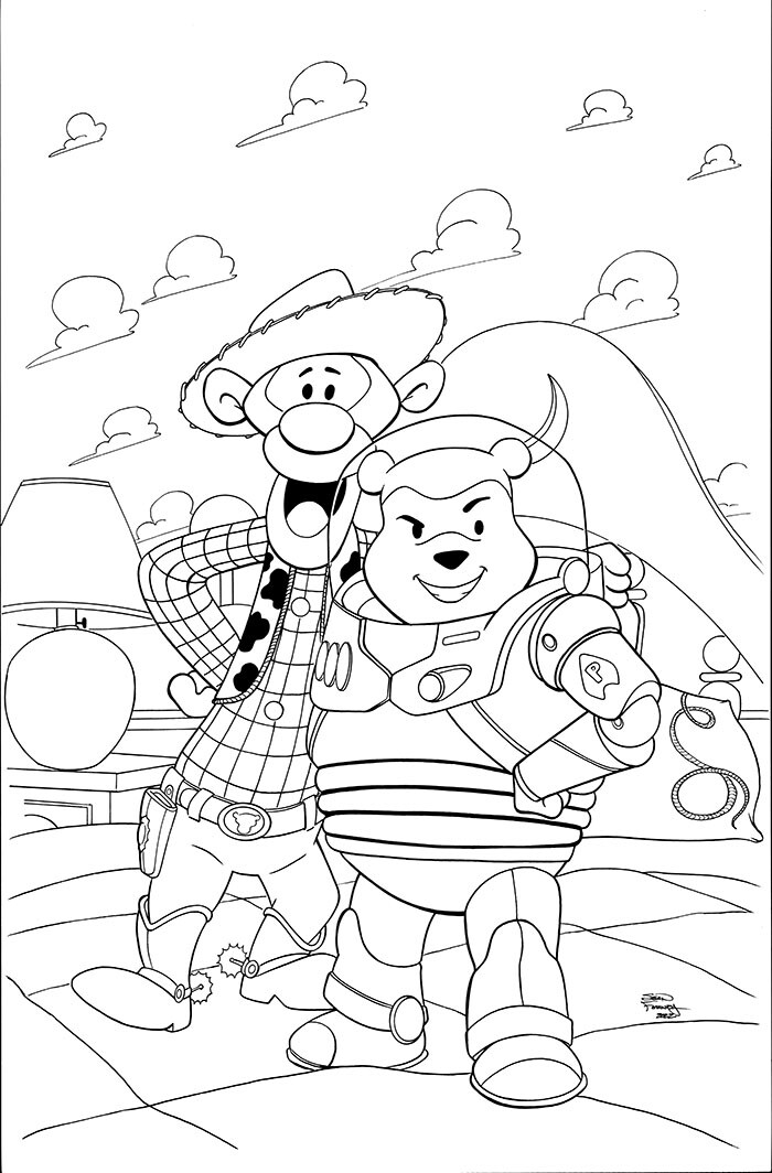 Pooh Story homage cover 

Pencils inks and colors by Sean Forney 