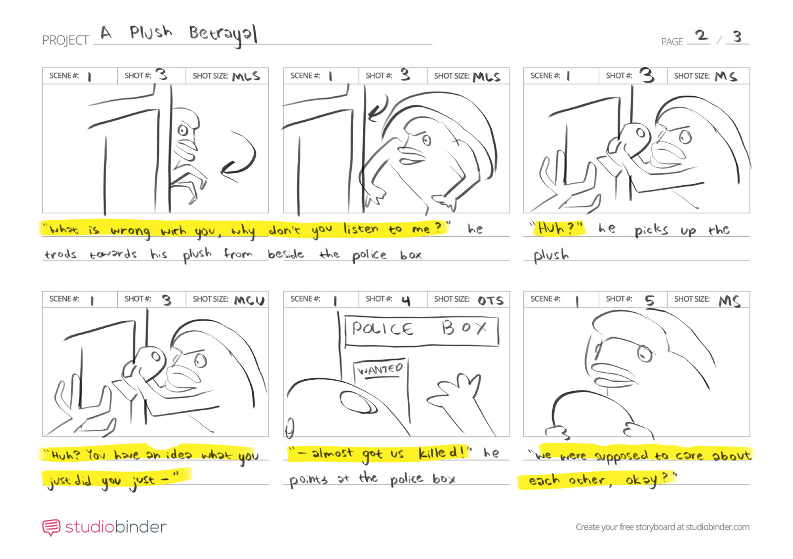 Storyboard - page 2
