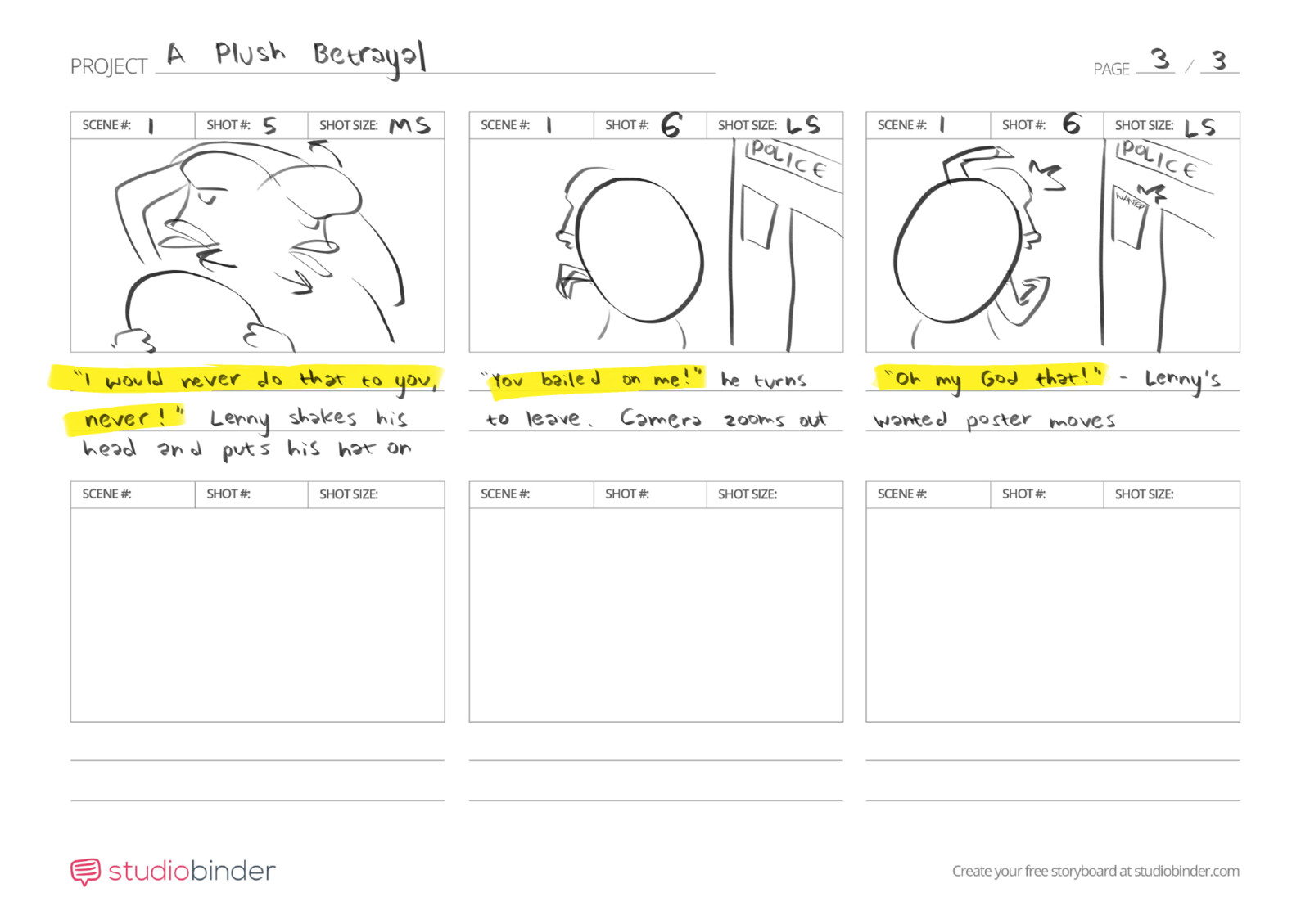 Storyboard - page 3