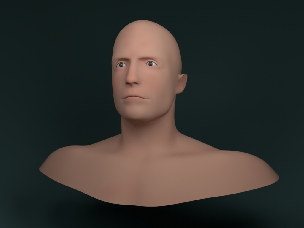 ArtStation - Male Head Rig Assessment - 4th Year