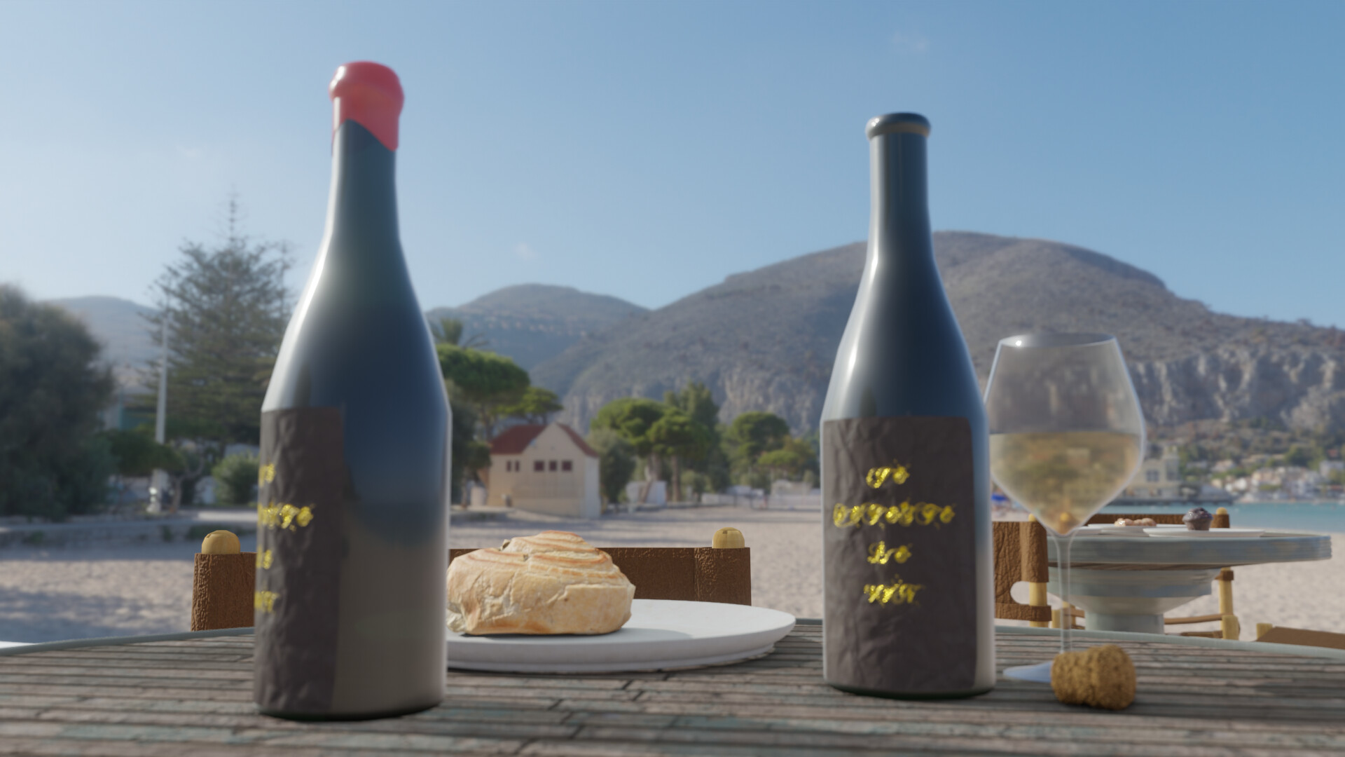 ArtStation White Wine In The Sun (WIP)