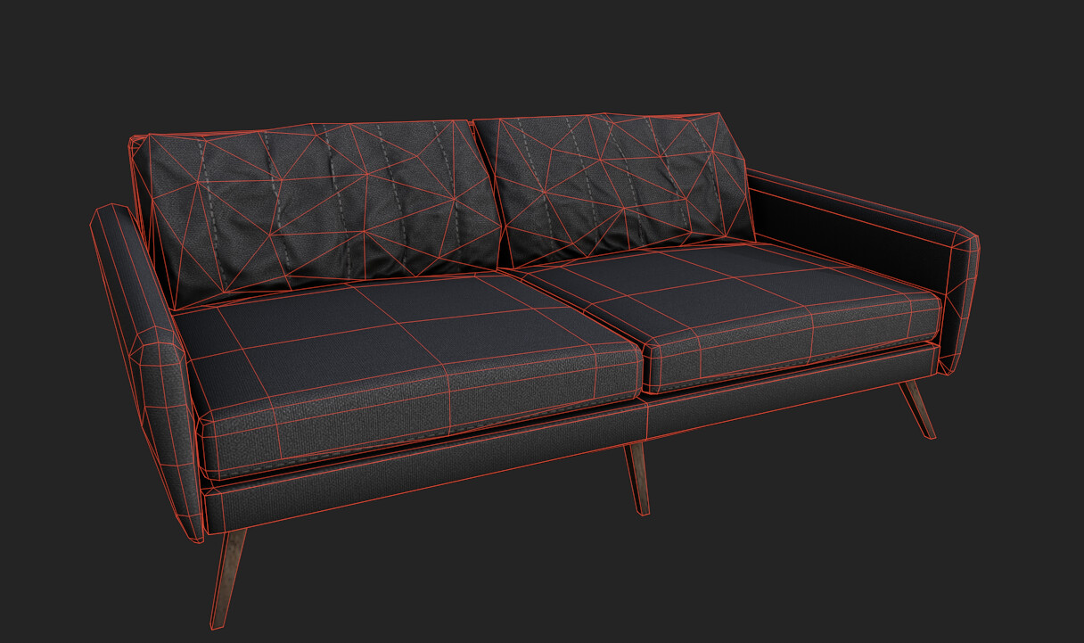 Couch wireframe