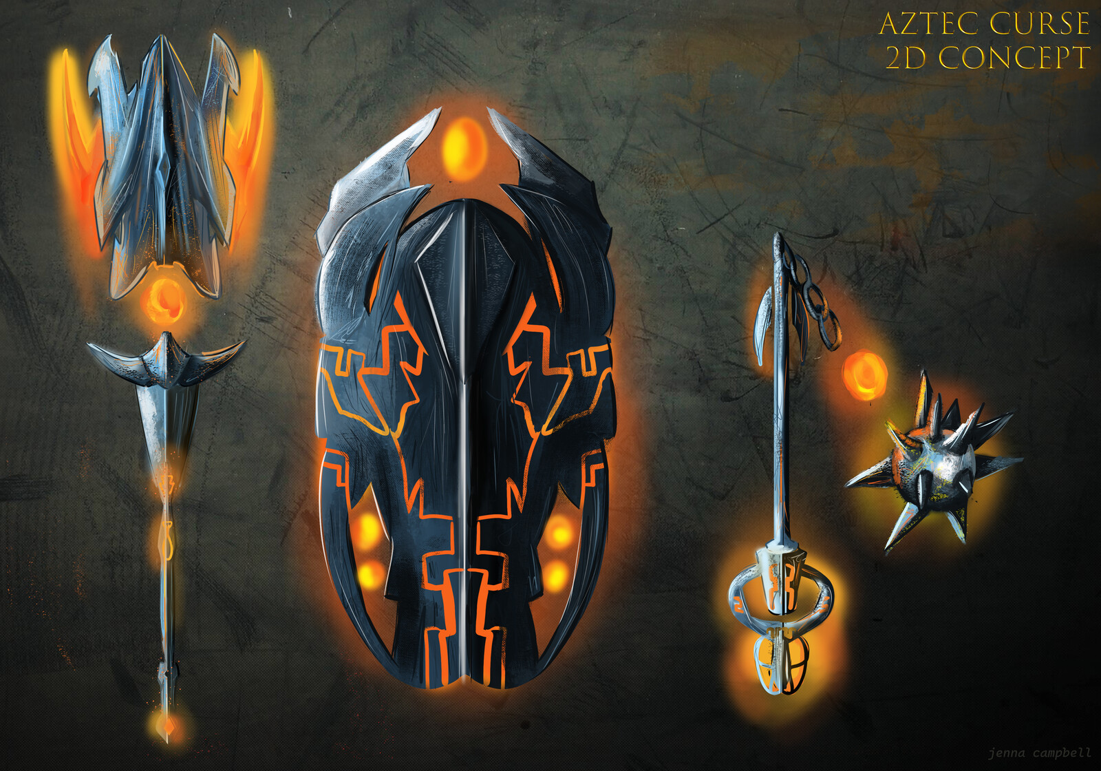 2D Weapon Set Concept ~ 2019