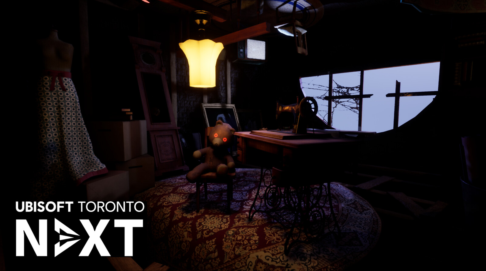 This year I participated in Ubisoft's Next Competition. I went for an upside down nightmare attic concept.