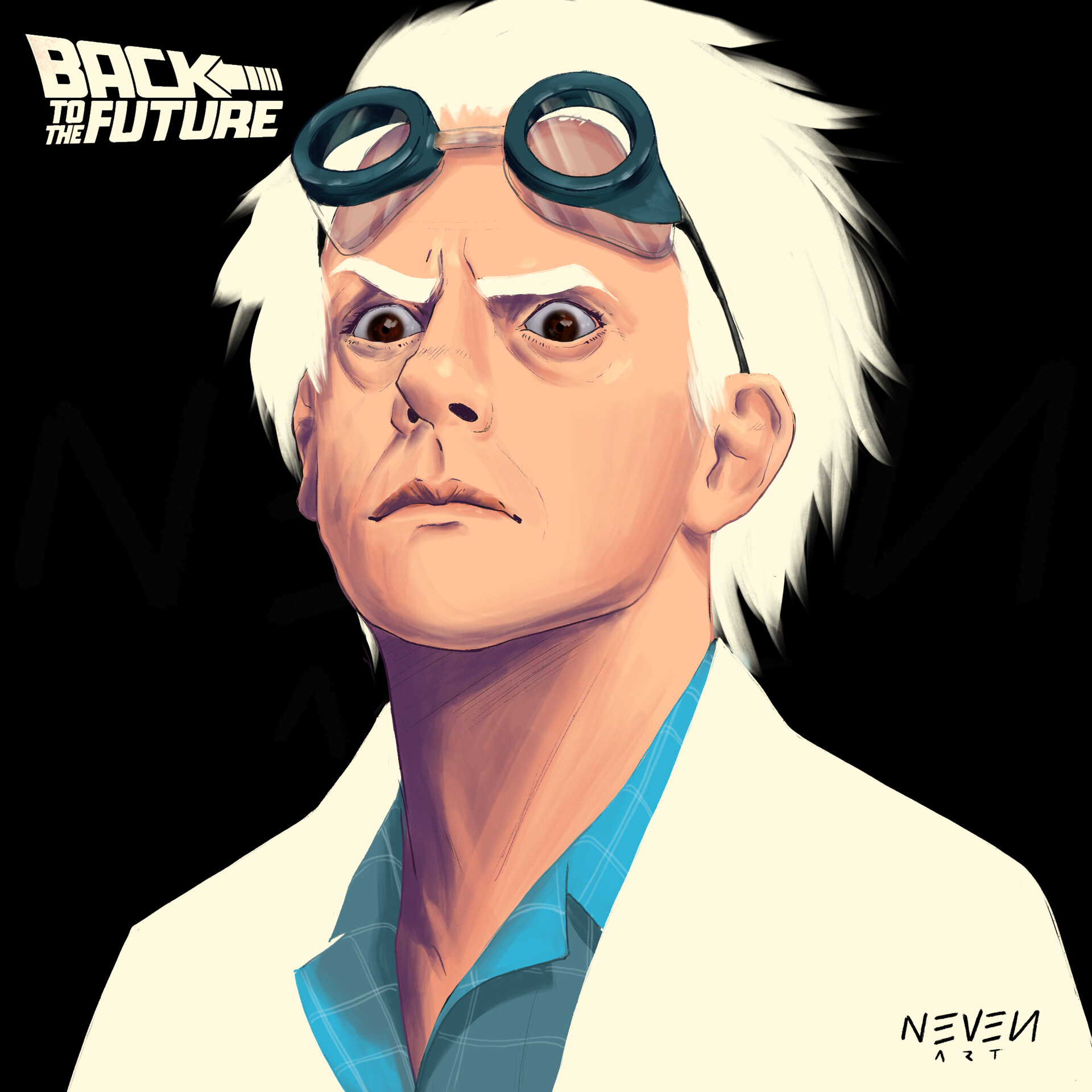 ArtStation DOC BROWN 🕗🔙 Back to the future