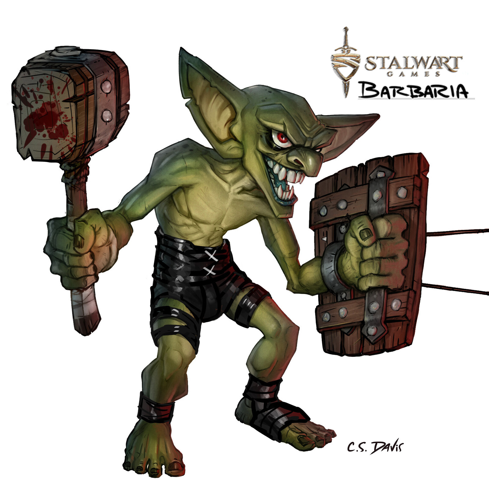 Goblin - generic enemy concept for VR game "Barbaria" for Oculus Rift