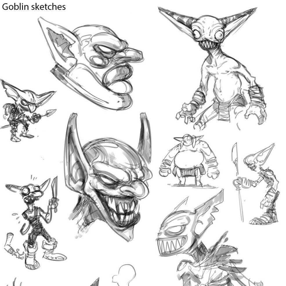 very early concept sketches