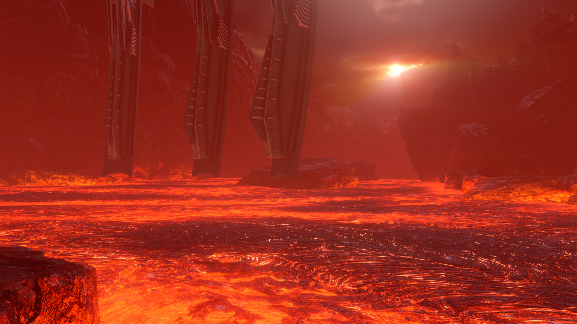 ArtStation Lego Star Wars The Skywalker Saga Mustafar 2022