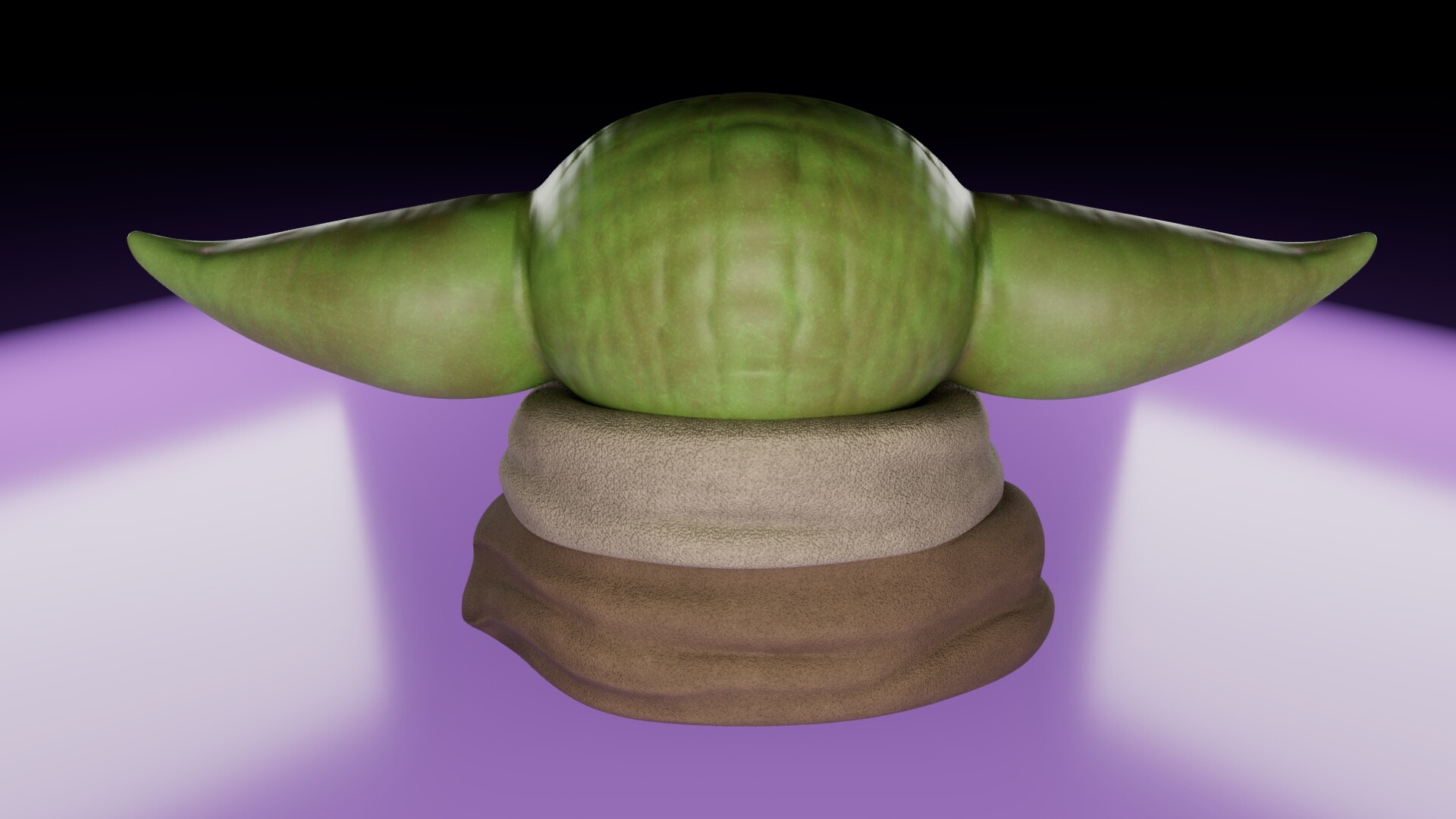 ArtStation - 👽Baby Yoda cartoon - Model 3D