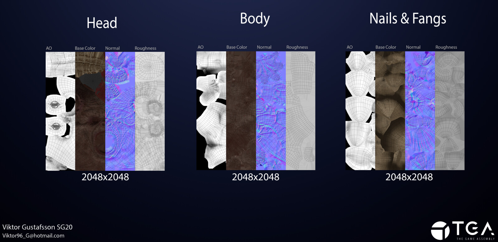 textures used for this character