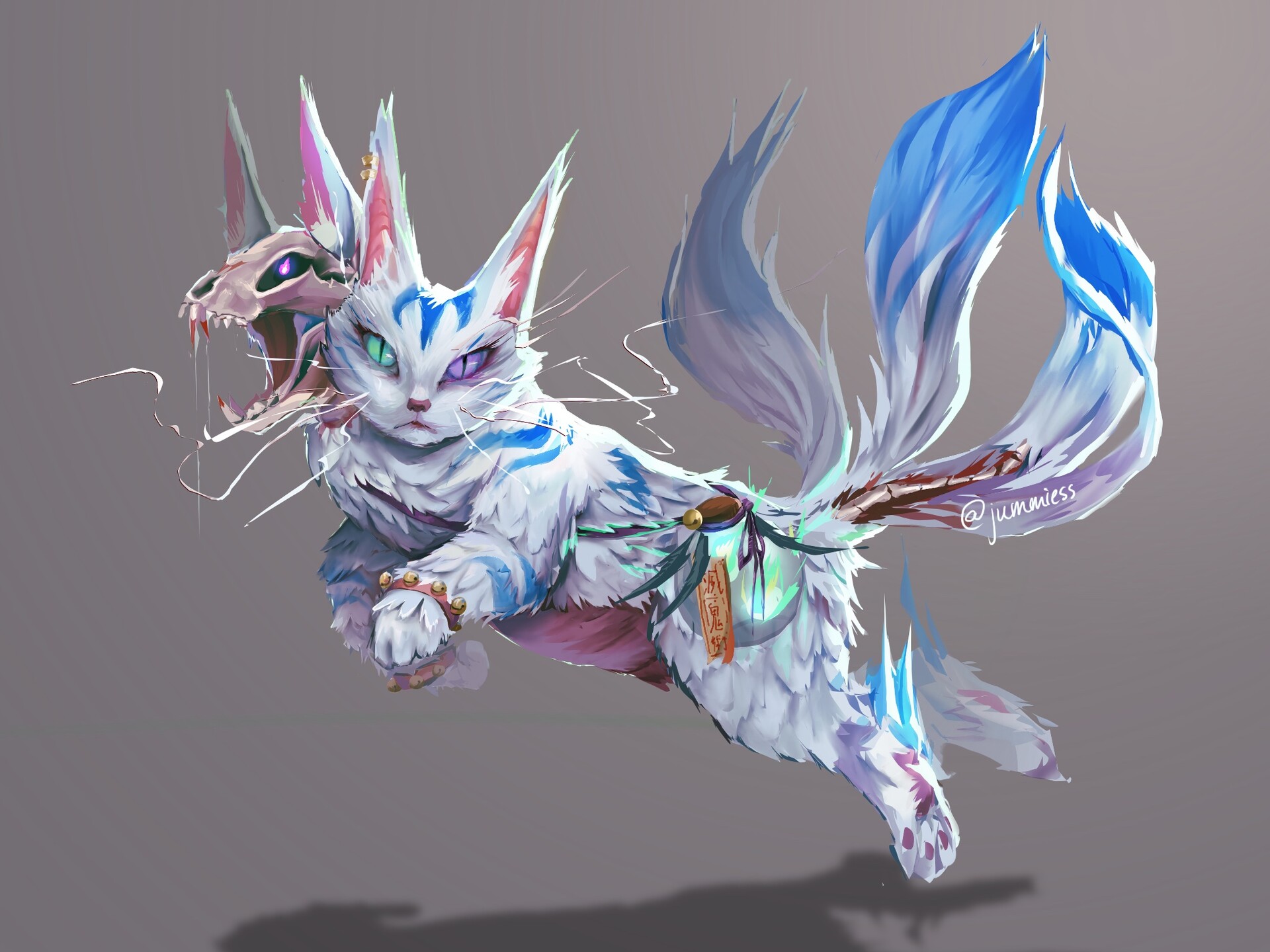 ArtStation Spirit Cat Guardian Concept Art