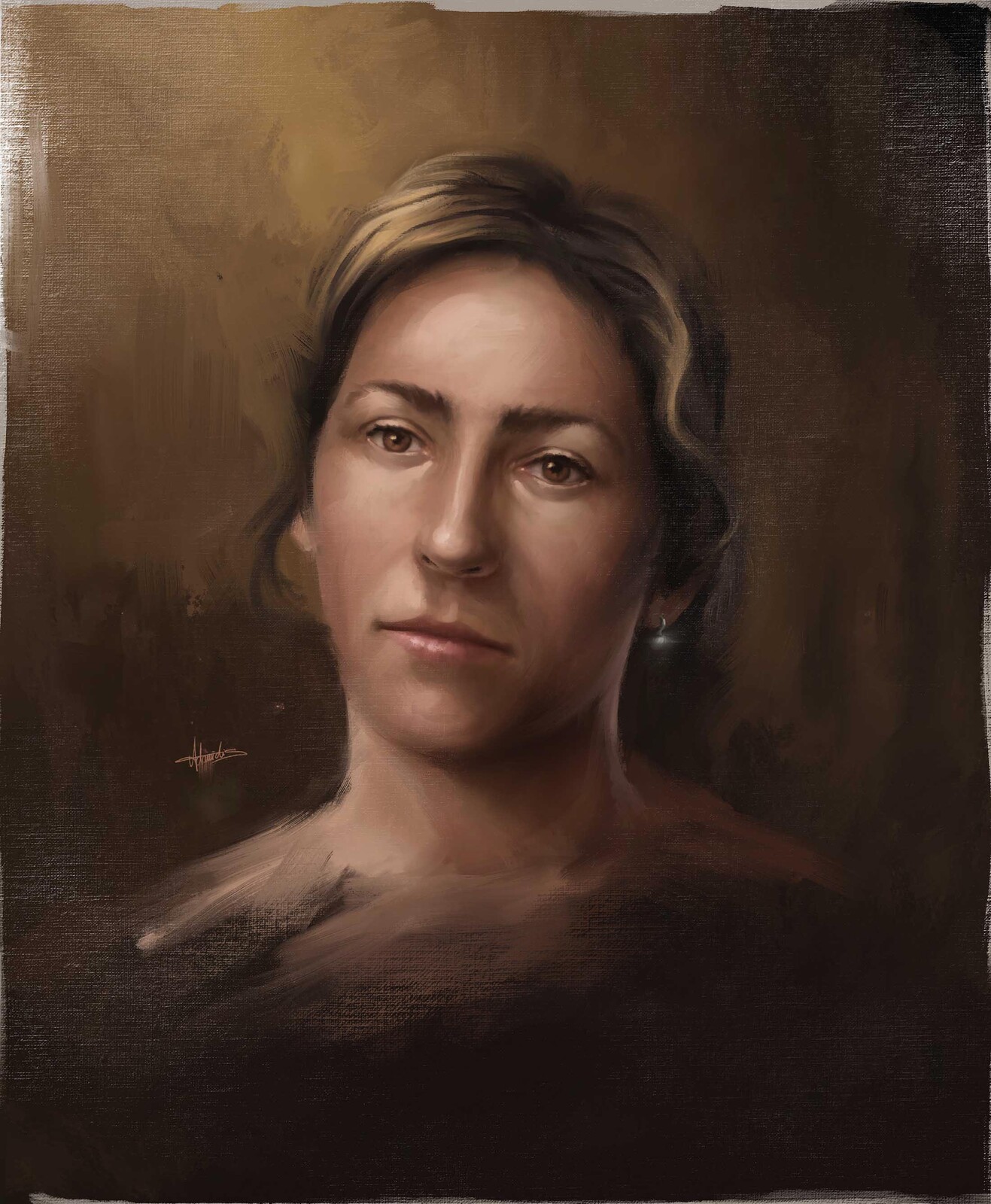 Portrait Art Digital Oil (Traditional Style) Painting - M. Adamidis