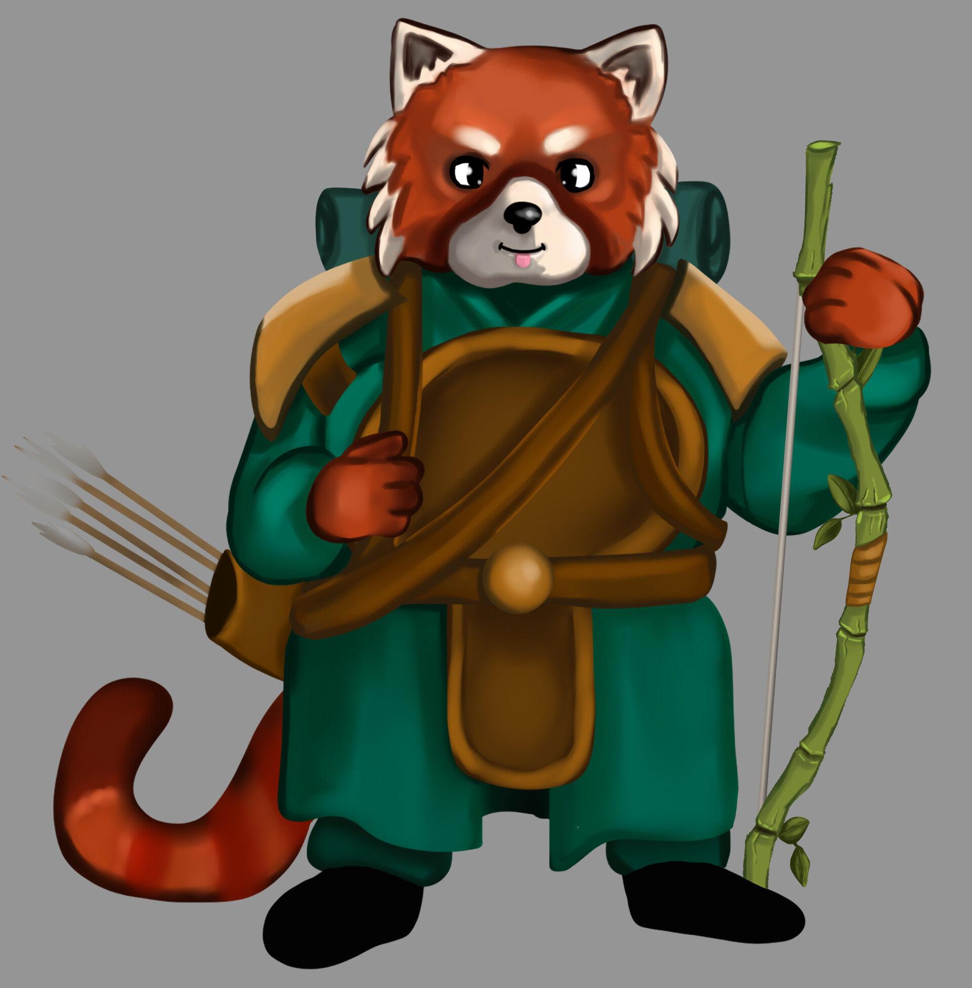 ArtStation - Discmaster Fan project - Red Panda Archer