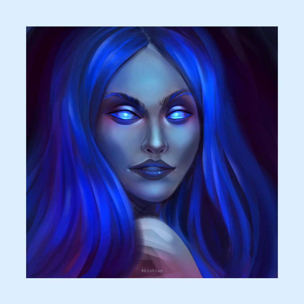 ArtStation Blue Girl