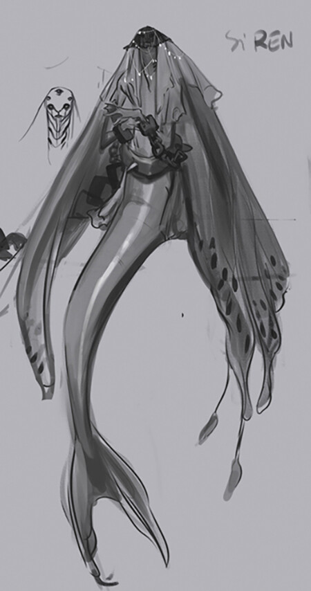 The siren concept. I wanted to do something with her, and I will surely do more. 