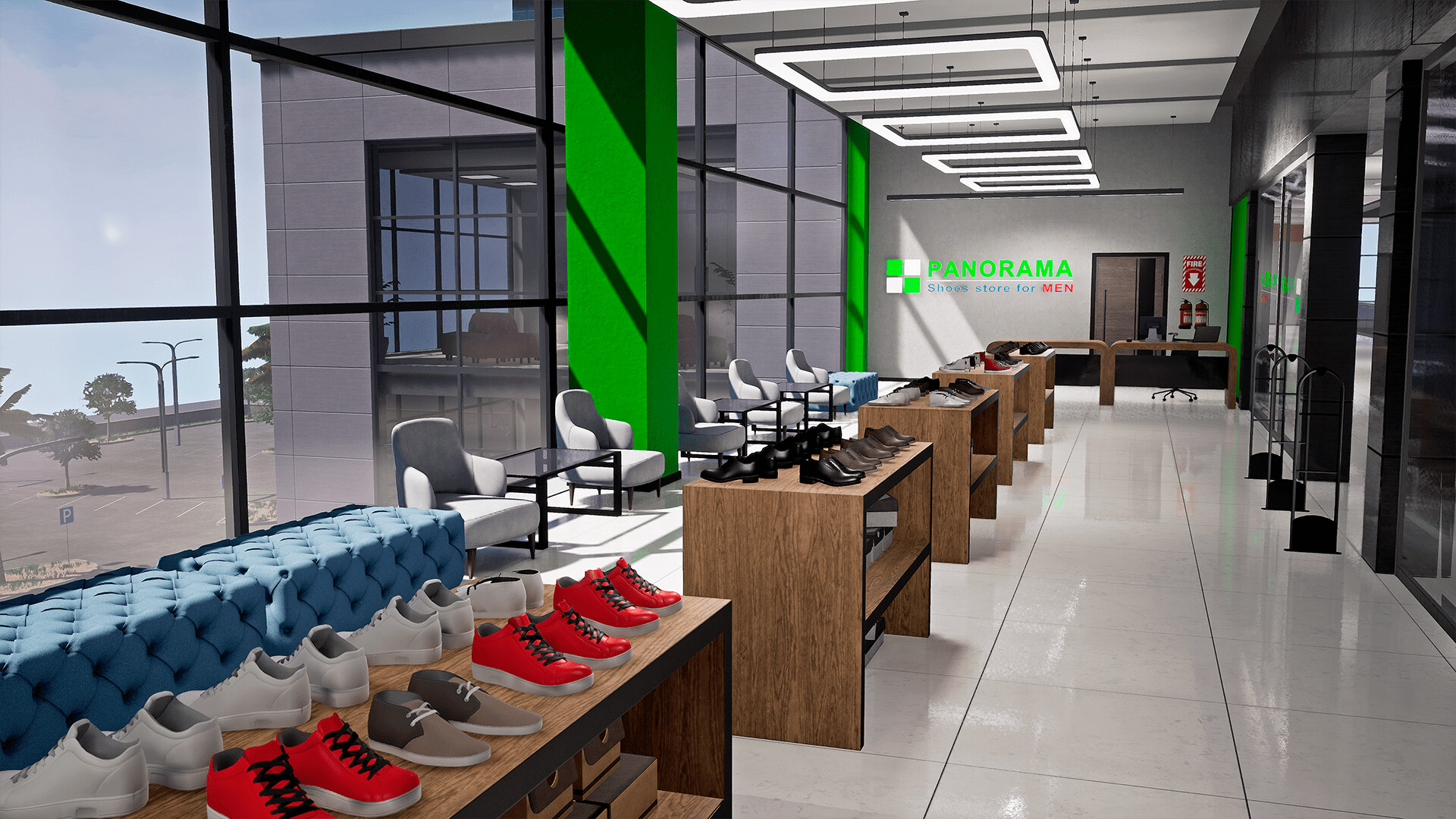 Shoe department marketplace clinique mall