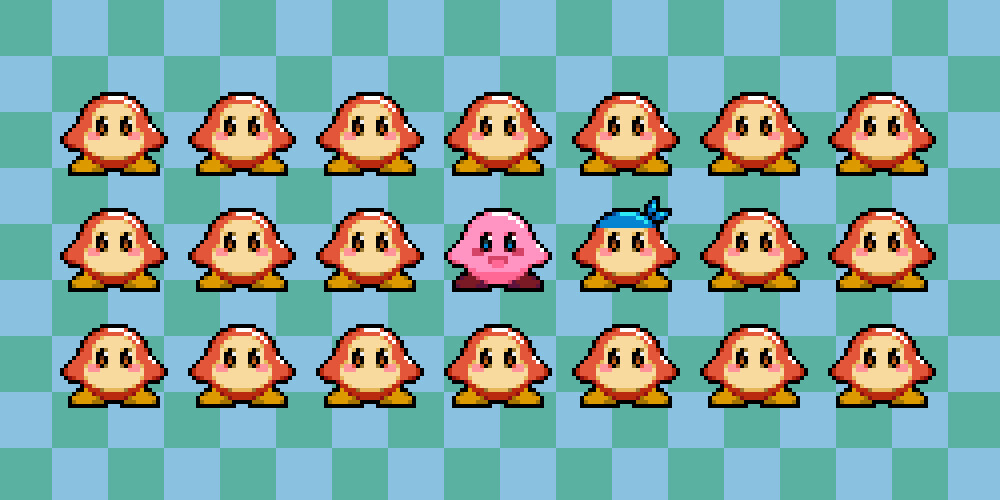 ArtStation - Character Sprites: Kirby and Waddle Dee