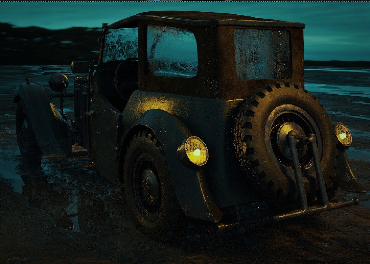 ArtStation Antique car