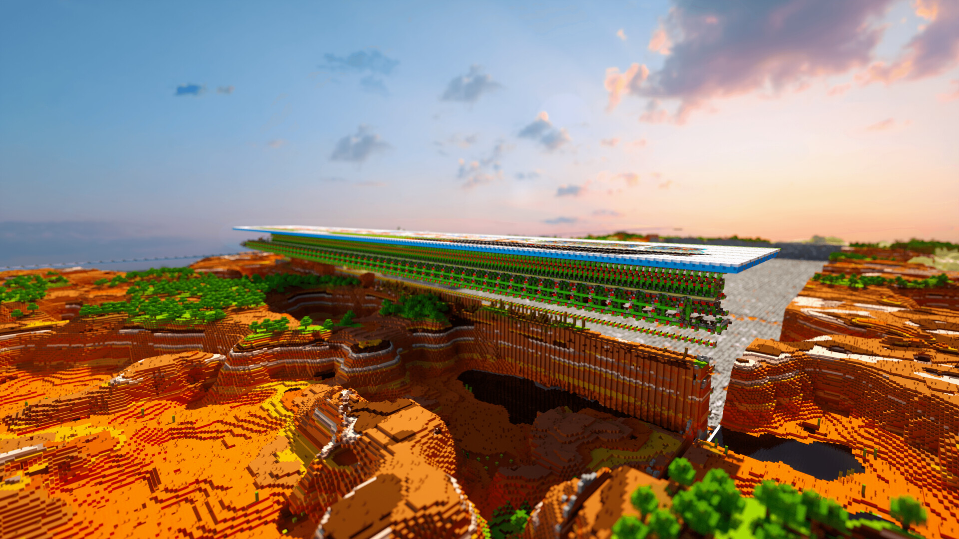 ArtStation Minecraft quarry render