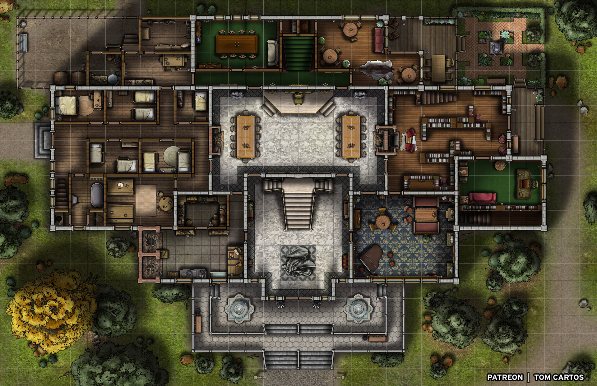 ArtStation Essenheim Manor Manor Ruins Battlemaps artstation-essenheim-manor-manor-ruins-battlemaps