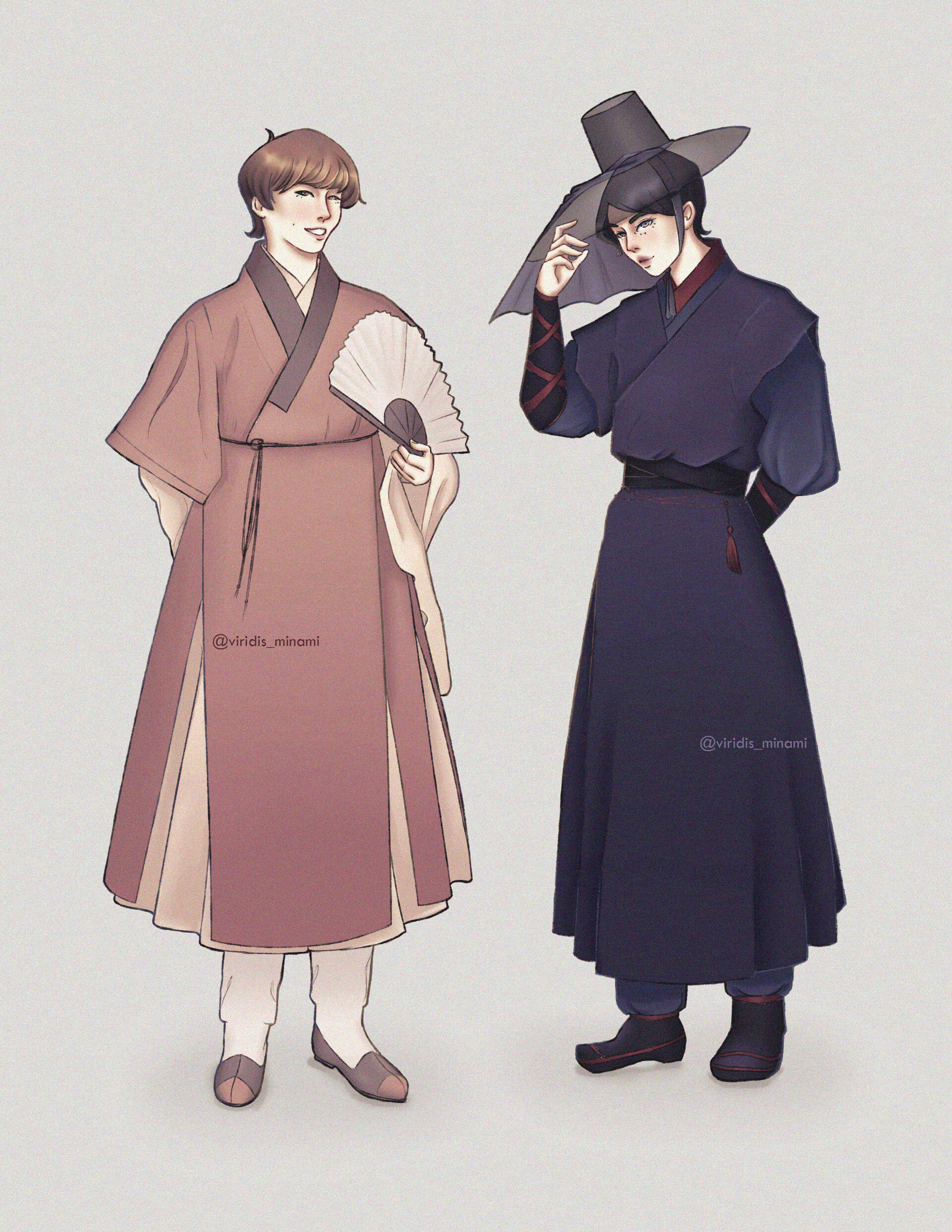 ArtStation Yeonjun and Soobin Hanbok Style Concept