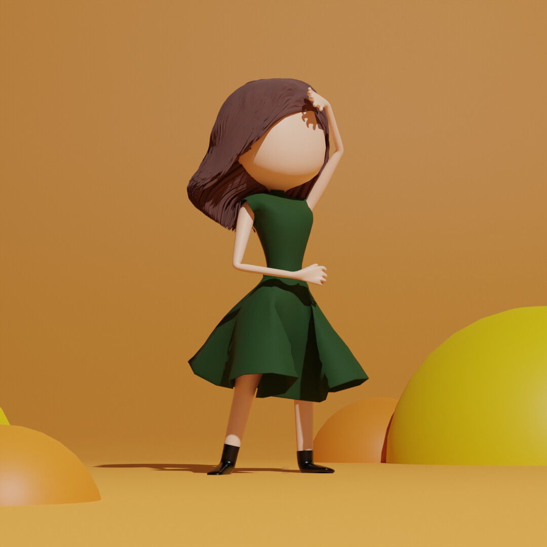 Artstation blender 3d character design eaisalle pfp no face inspired