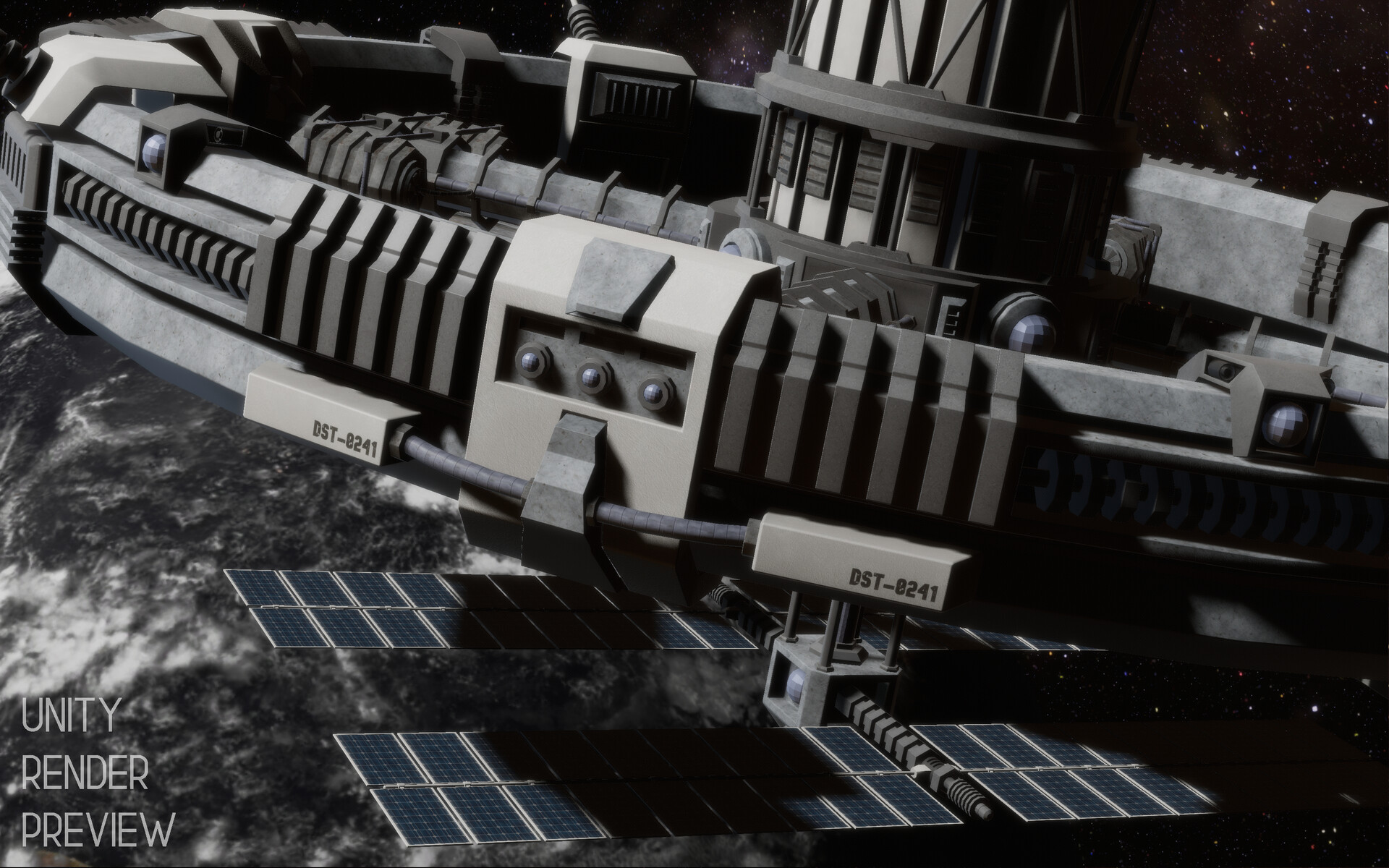 Duster Space Station Blender 3D model