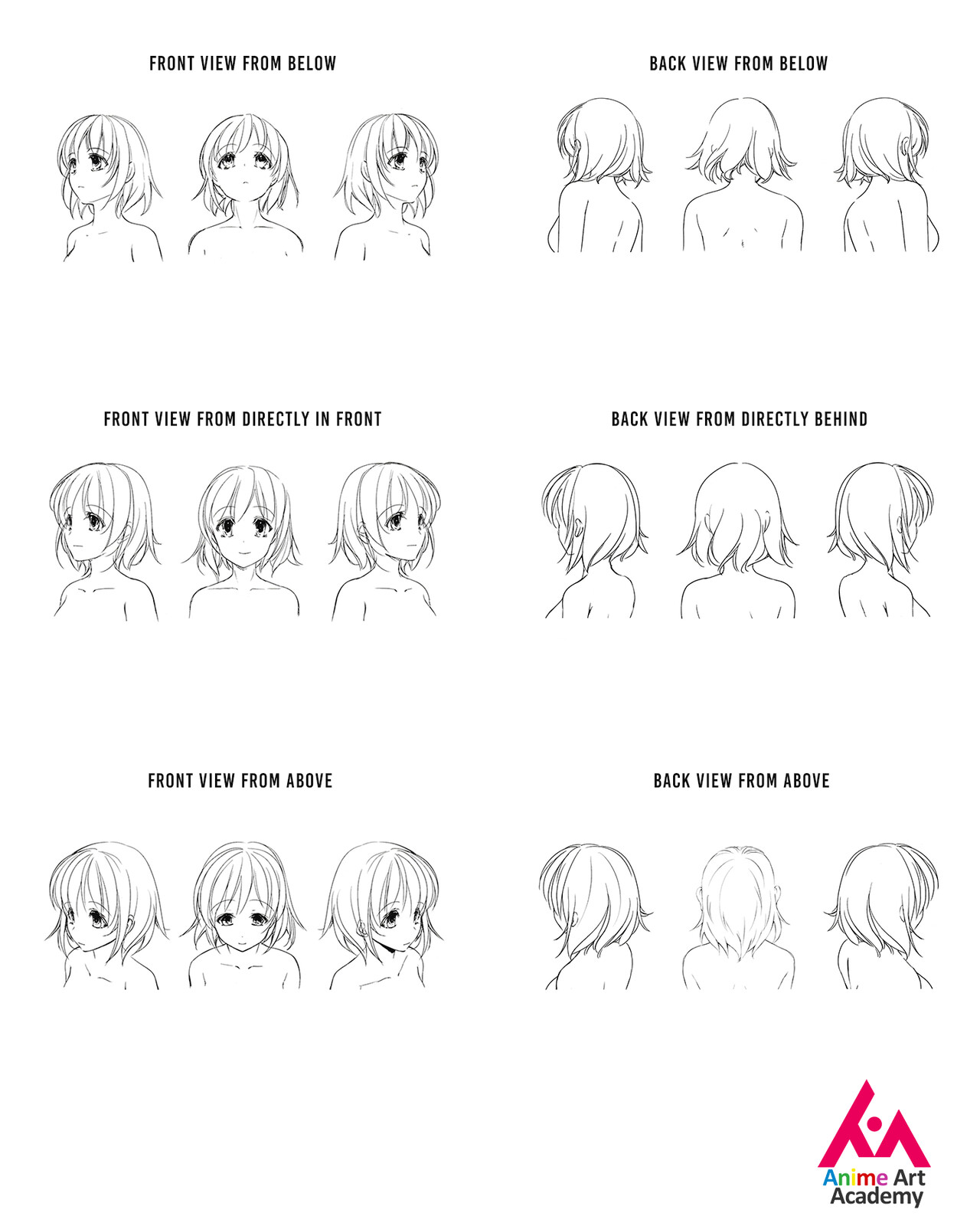 Anime Art Academy - Drawing the face from all different angles