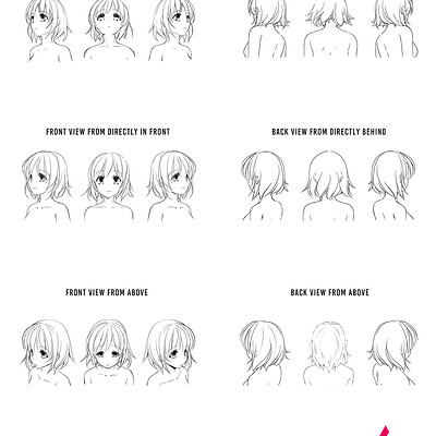 ArtStation - How to draw hair in action scenes