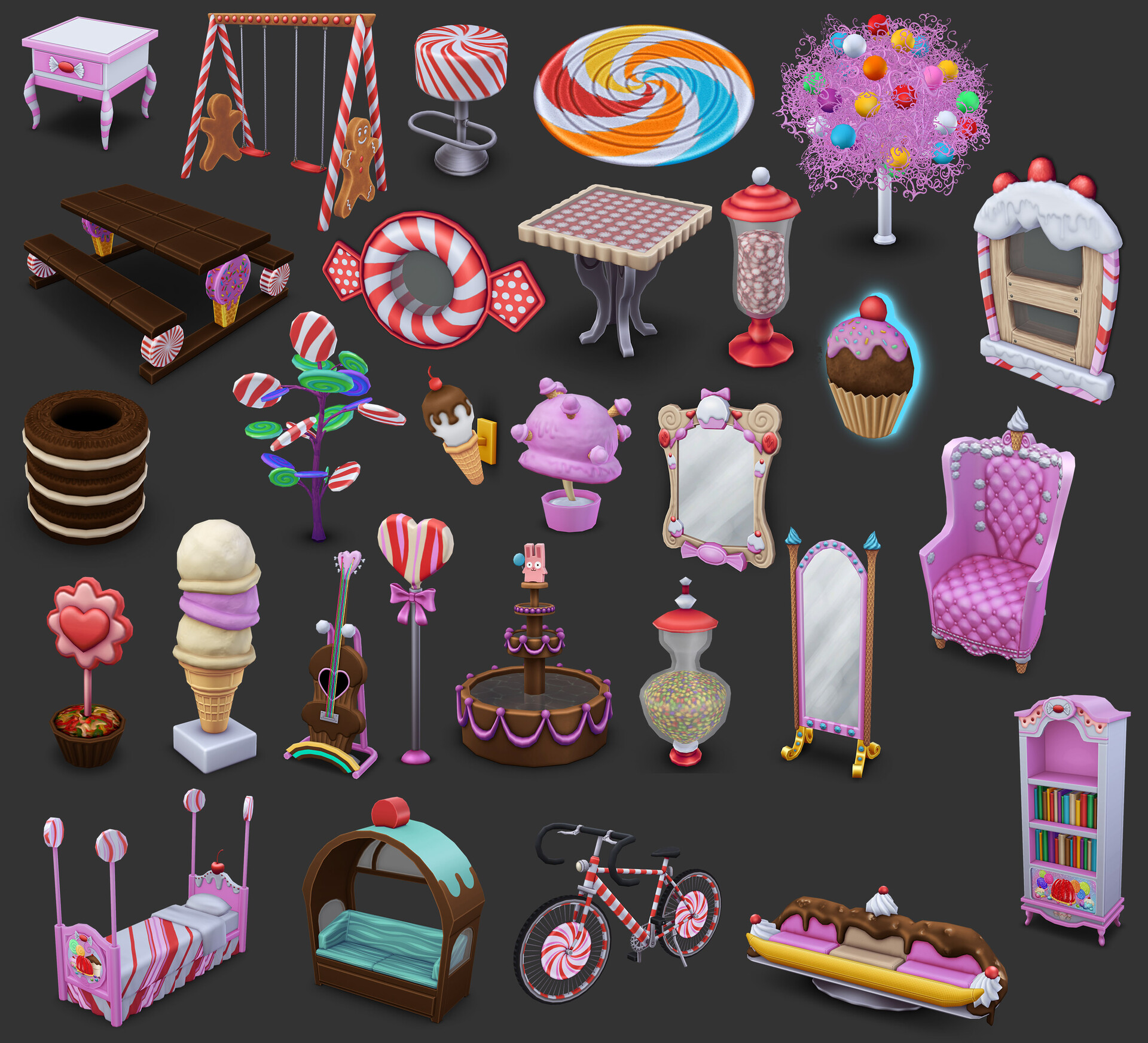 Alex Candy Furniture The Sims 4 Style
