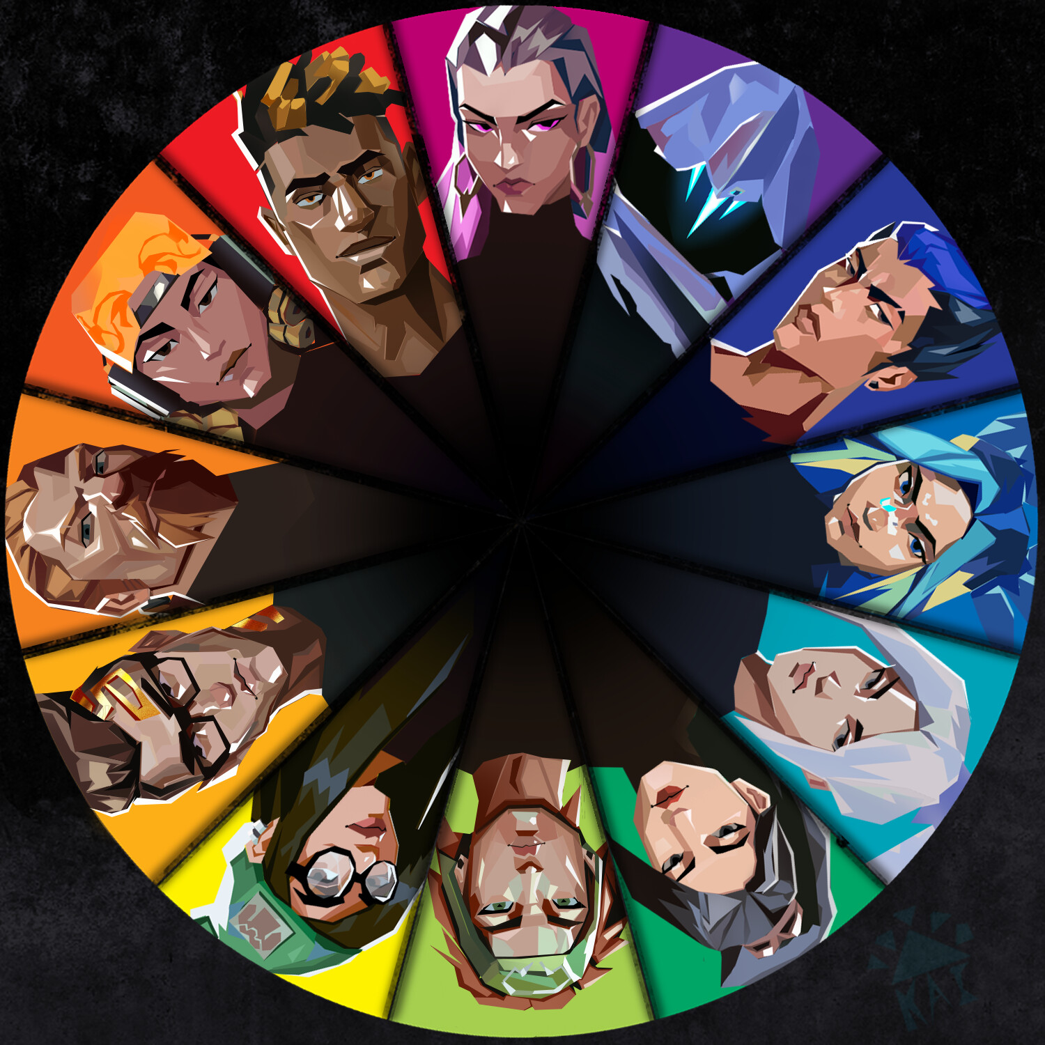 ArtStation Valorant Colour Wheel
