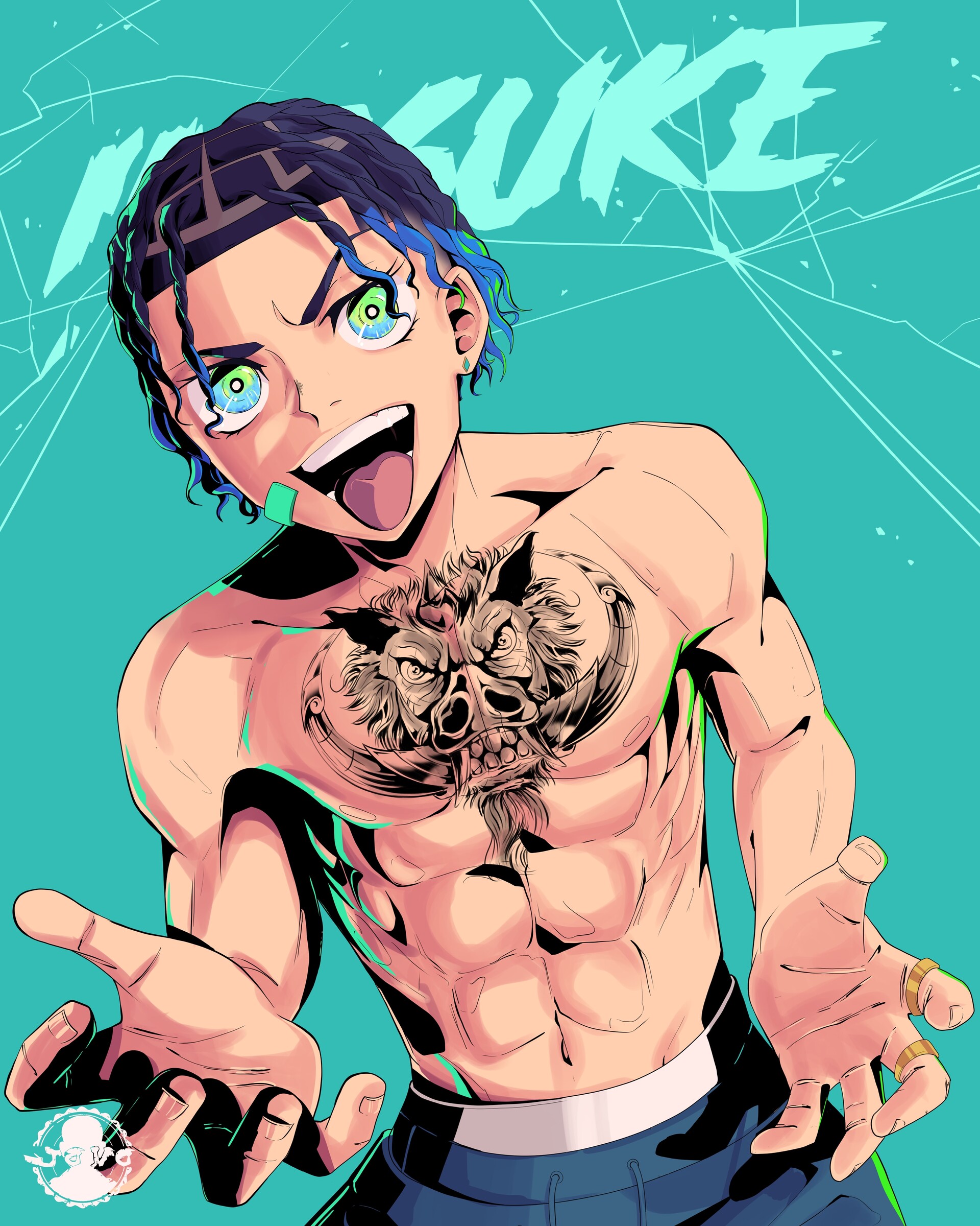 ArtStation - Demon Slayer (Tanjiro, Inosuke and Zenitsu)