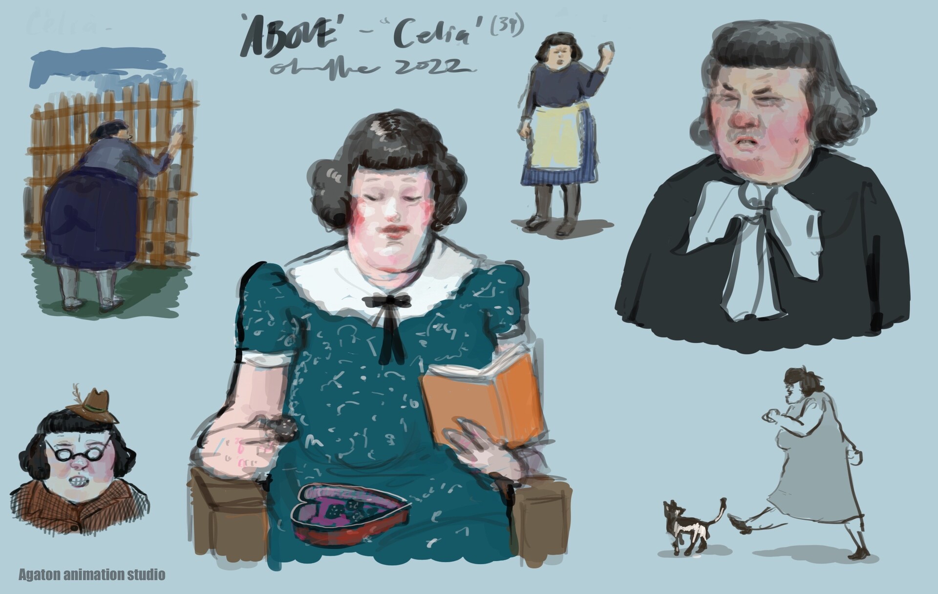 ArtStation - 7 Character sketches for animation set in Warsaw, Poland, 1943