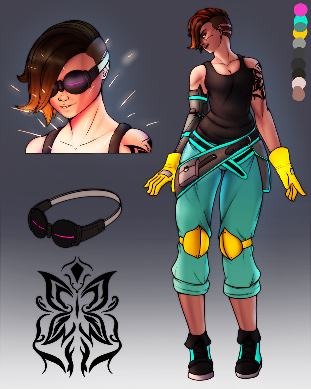 ArtStation Cyberpunk Engineer Character Design