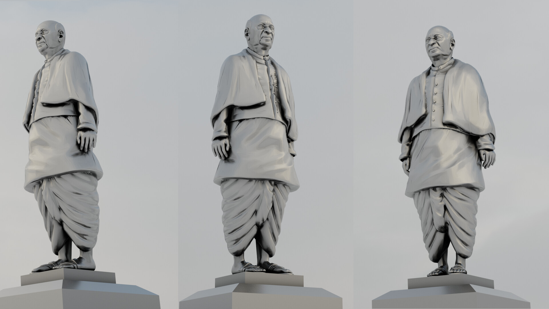 b-r-w-productions-statue-of-unity-3d-model